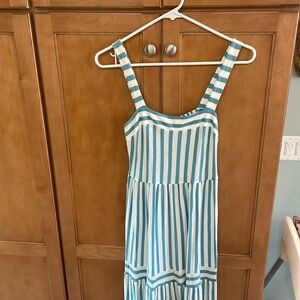 Loft Beach striped tank maxi dress